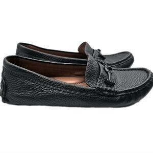 Coach Women’s Crosby Leather Loafers Driver Size 8.5M Black G1204 C17 Shoes Slip